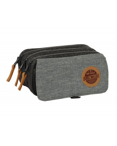 Bolso escolar portatodo safta triple big reciclado blackfit8 old school 100x215x80 mm