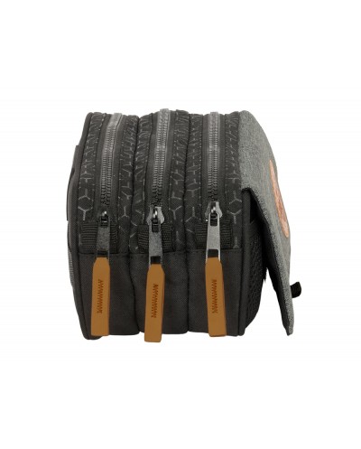 Bolso escolar portatodo safta triple big reciclado blackfit8 old school 100x215x80 mm