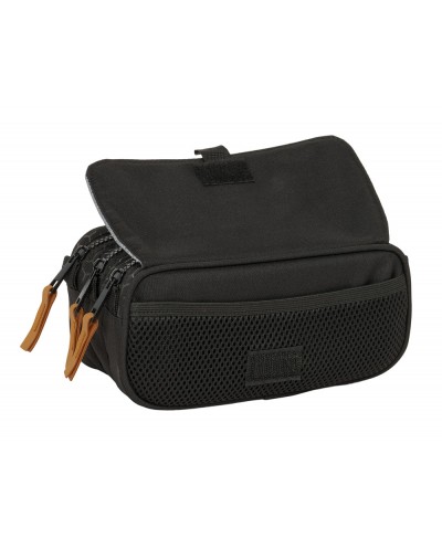 Bolso escolar portatodo safta triple big reciclado blackfit8 old school 100x215x80 mm