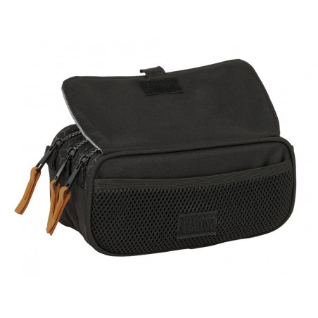 Bolso escolar portatodo safta triple big reciclado blackfit8 old school 100x215x80 mm