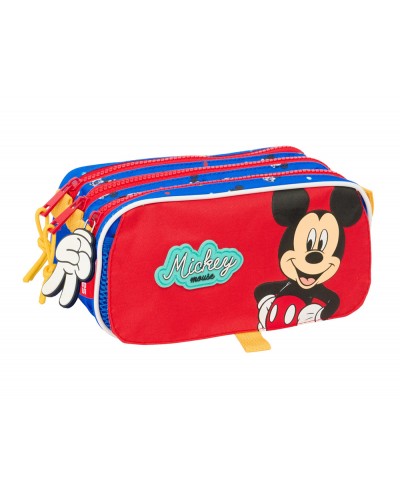 Bolso escolar portatodo safta triple big mickey mouse good day 100x215x80 mm