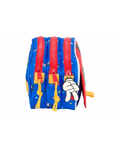Bolso escolar portatodo safta triple big mickey mouse good day 100x215x80 mm