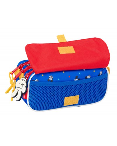 Bolso escolar portatodo safta triple big mickey mouse good day 100x215x80 mm