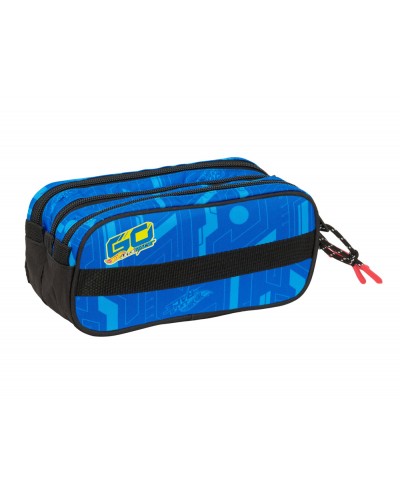 Bolso escolar portatodo safta triple big hot wheels let s race 100x215x80 mm
