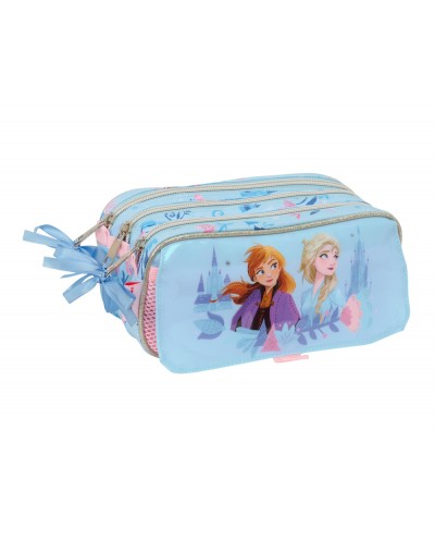 Bolso escolar portatodo safta triple big frozen ice magic 100x215x80 mm