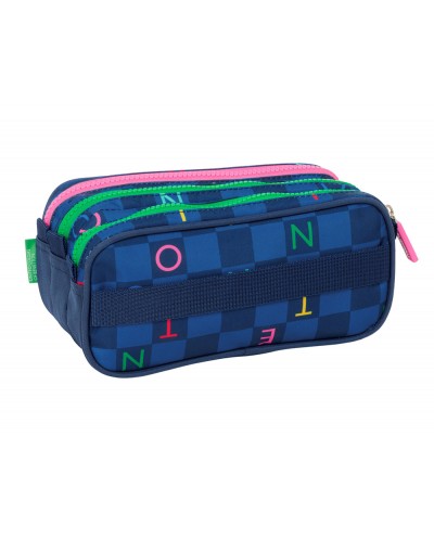 Bolso escolar portatodo safta triple big benetton damero 100x215x80 mm