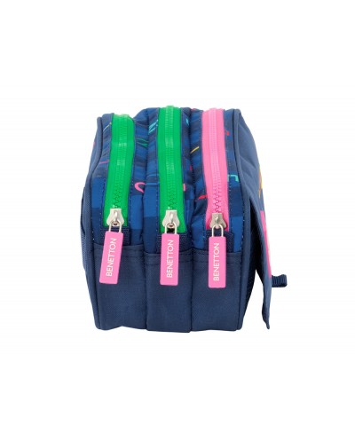 Bolso escolar portatodo safta triple big benetton damero 100x215x80 mm
