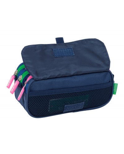 Bolso escolar portatodo safta triple big benetton damero 100x215x80 mm