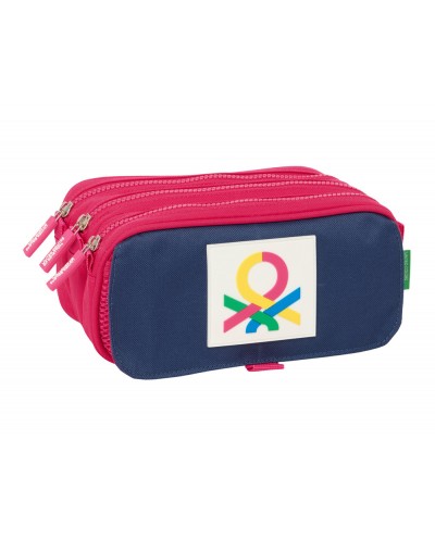 Bolso escolar portatodo safta triple big benetton cherry 100x215x80 mm