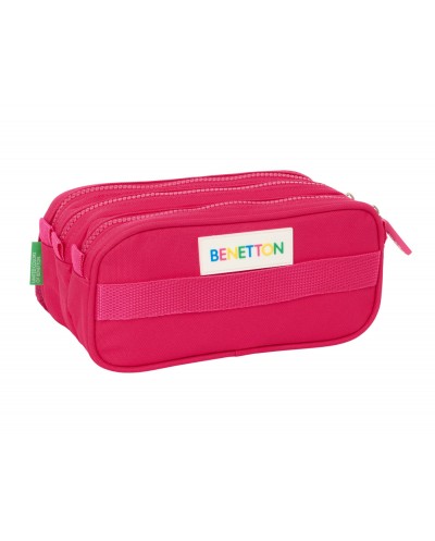 Bolso escolar portatodo safta triple big benetton cherry 100x215x80 mm