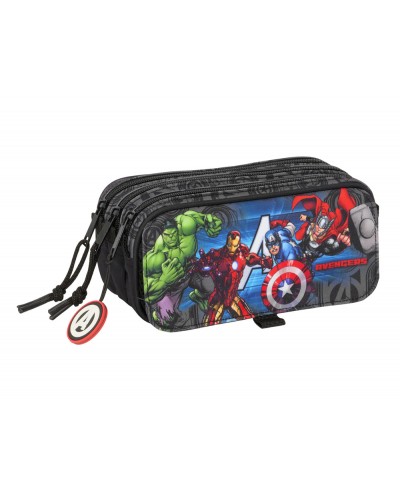 Bolso escolar portatodo safta triple big avengers vendetta 100x215x80 mm