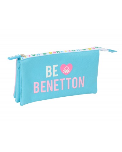 Bolso escolar portatodo safta triple benetton unique 120x220x30 mm