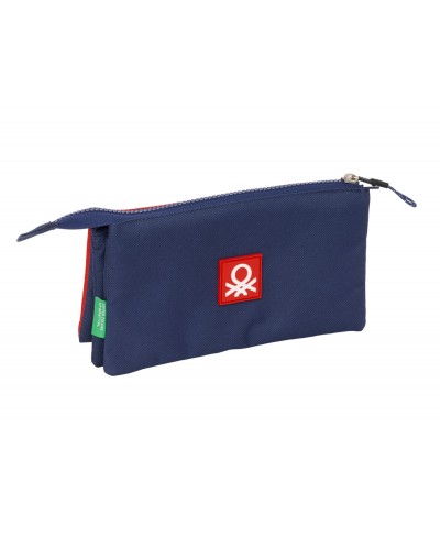 Bolso escolar portatodo safta triple benetton flag 120x220x30 mm