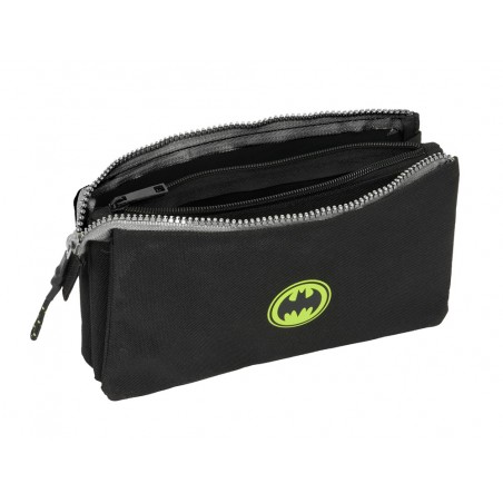 Bolso escolar portatodo safta triple batman game over 120x220x30 mm