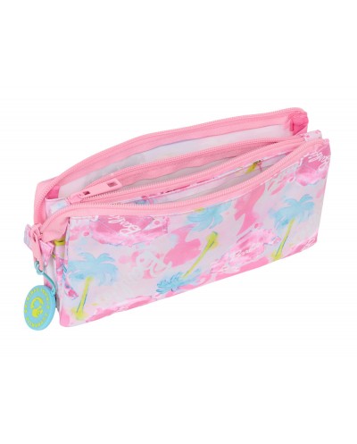 Bolso escolar portatodo safta triple barbie 120x220x30 mm