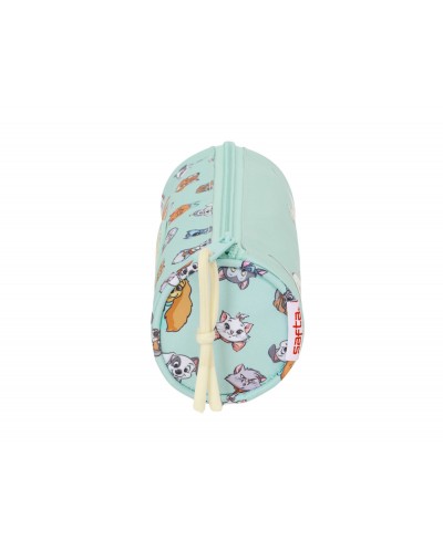 Bolso escolar portatodo safta redondo cats dogs 70x200x70 mm