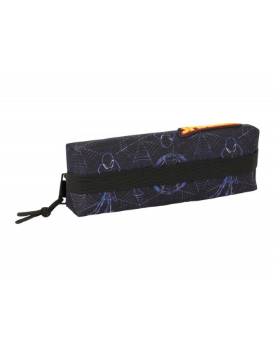 Bolso escolar portatodo safta rectangular con goma elastica 22cm spider man attack 40x220x70 mm