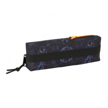 Bolso escolar portatodo safta rectangular con goma elastica 22cm spider man attack 40x220x70 mm