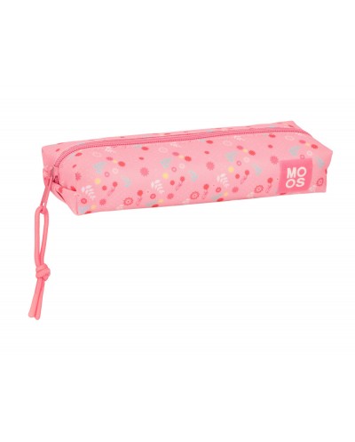 Bolso escolar portatodo safta rectangular con goma elastica 22cm reciclado moos passion 40x220x70 mm