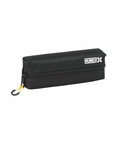 Bolso escolar portatodo safta rectangular con goma elastica 22cm munich topo 40x220x70 mm
