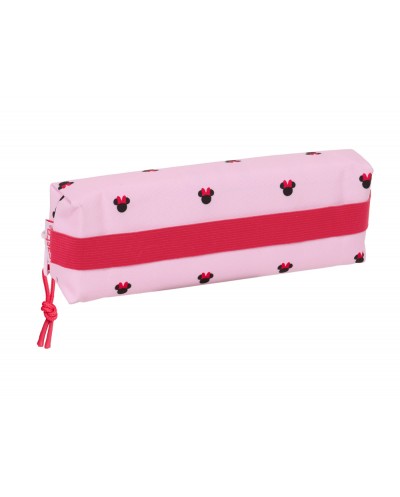 Bolso escolar portatodo safta rectangular con goma elastica 22cm minnie mouse nalve 40x220x70 mm