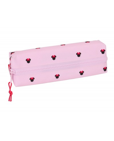 Bolso escolar portatodo safta rectangular con goma elastica 22cm minnie mouse nalve 40x220x70 mm