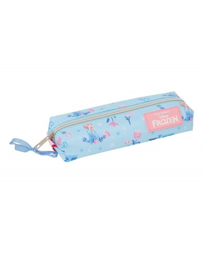 Bolso escolar portatodo safta rectangular con goma elastica 22cm frozen ice magic 40x220x70 mm