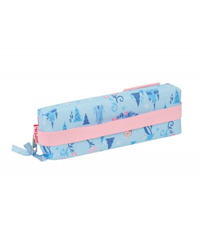 Bolso escolar portatodo safta rectangular con goma elastica 22cm frozen ice magic 40x220x70 mm