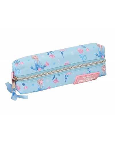 Bolso escolar portatodo safta rectangular con goma elastica 22cm frozen ice magic 40x220x70 mm