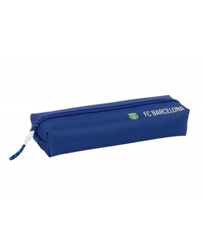 Bolso escolar portatodo safta rectangular con goma elastica 22cm fc barcelona navy blue 40x220x70 mm