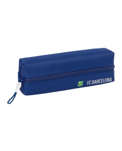 Bolso escolar portatodo safta rectangular con goma elastica 22cm fc barcelona navy blue 40x220x70 mm