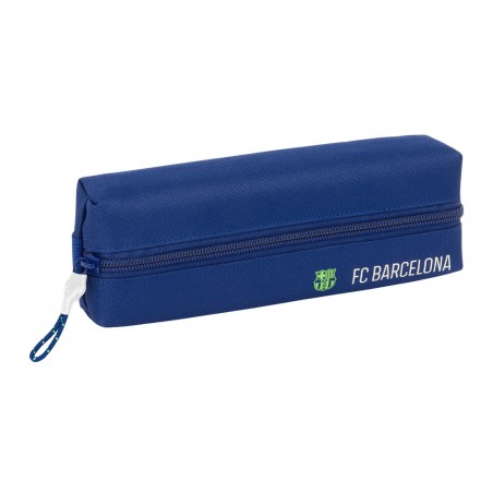 Bolso escolar portatodo safta rectangular con goma elastica 22cm fc barcelona navy blue 40x220x70 mm
