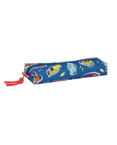 Bolso escolar portatodo safta rectangular con goma elastica 22cm cars racing 40x220x70 mm