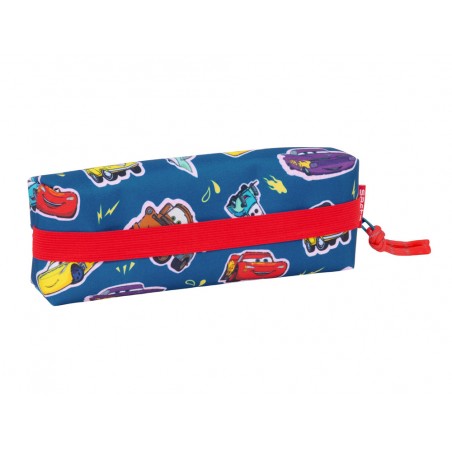Bolso escolar portatodo safta rectangular con goma elastica 22cm cars racing 40x220x70 mm