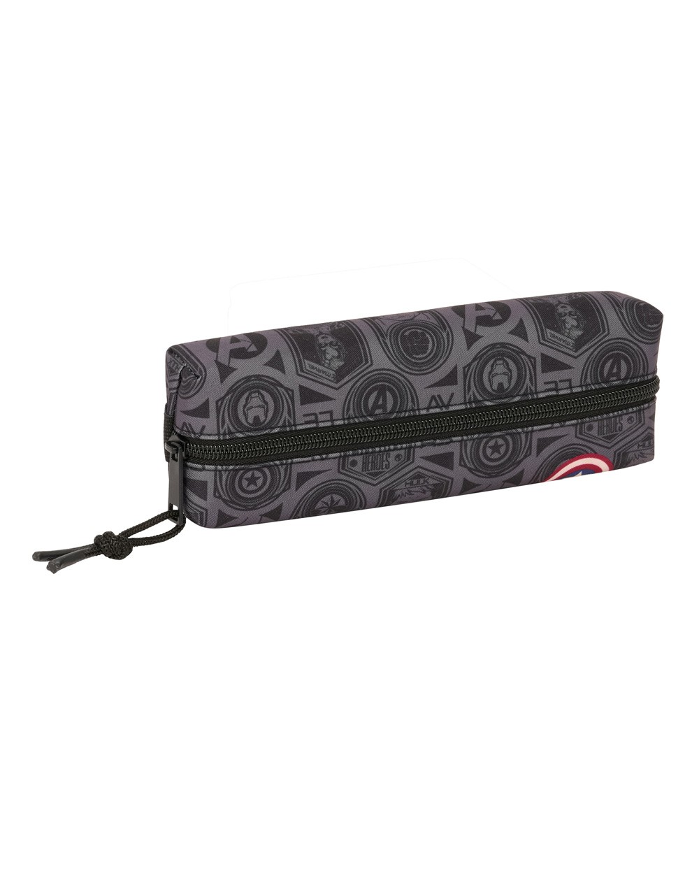 Bolso escolar portatodo safta rectangular con goma elastica 22cm avengers vendetta 40x220x70 mm
