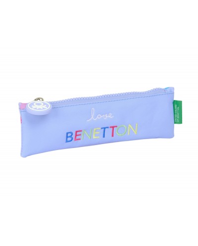 Bolso escolar portatodo safta estrecho benetton lila 60x200x10 mm