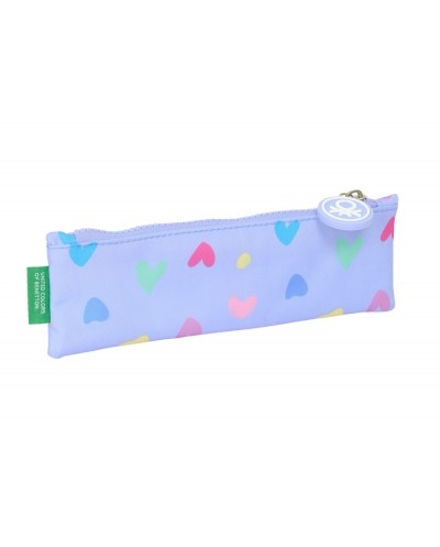 Bolso escolar portatodo safta estrecho benetton lila 60x200x10 mm