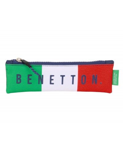 Bolso escolar portatodo safta estrecho benetton flag 60x200x10 mm