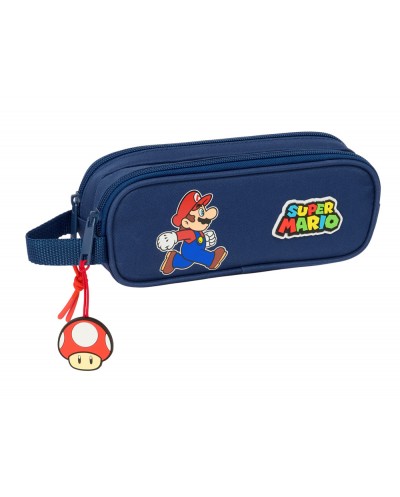 Bolso escolar portatodo safta doble super mario trick 80x210x60 mm