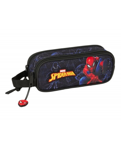 Bolso escolar portatodo safta doble spider man attack 80x210x60 mm