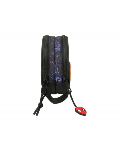 Bolso escolar portatodo safta doble spider man attack 80x210x60 mm