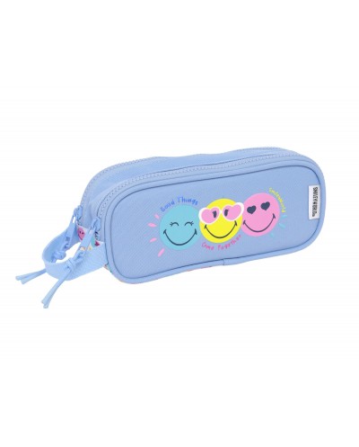 Bolso escolar portatodo safta doble reciclado smiley world joyful 80x210x60 mm