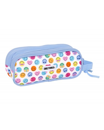 Bolso escolar portatodo safta doble reciclado smiley world joyful 80x210x60 mm