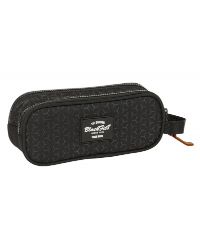 Bolso escolar portatodo safta doble reciclado blackfit8 old school 80x210x60 mm