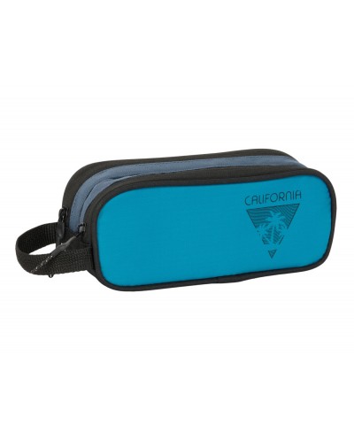 Bolso escolar portatodo safta doble reciclado blackfit8 california 80x210x60 mm