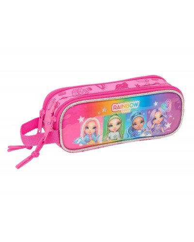 Bolso escolar portatodo safta doble rainbow high shine 80x210x60 mm
