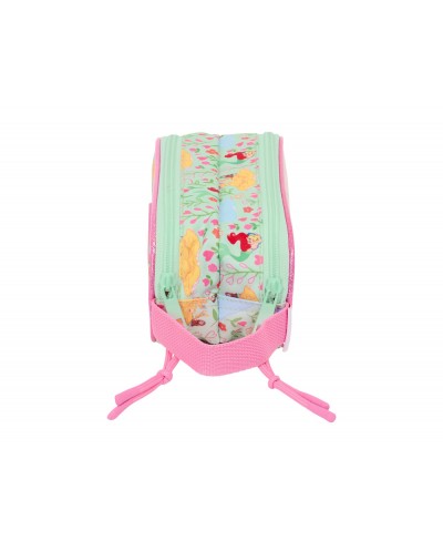 Bolso escolar portatodo safta doble princesas disney bloom 80x210x60 mm