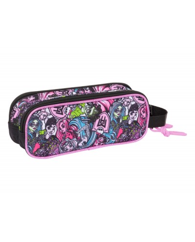 Bolso escolar portatodo safta doble monster high 80x210x60 mm