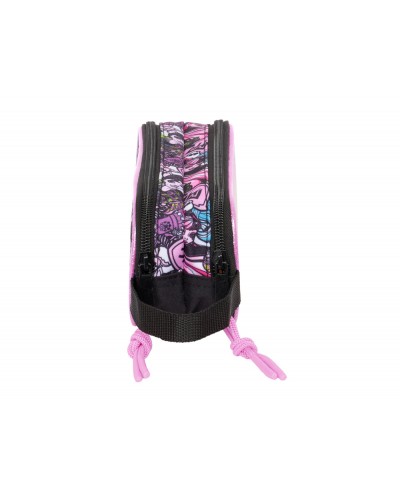 Bolso escolar portatodo safta doble monster high 80x210x60 mm
