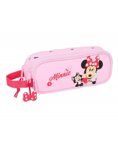 Bolso escolar portatodo safta doble minnie mouse nalve 80x210x60 mm